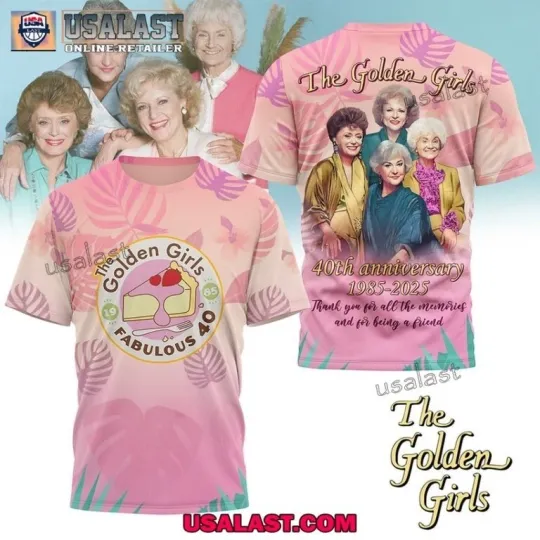 Discover The Stay Golden 40th Anniversary 3D T-Shirt