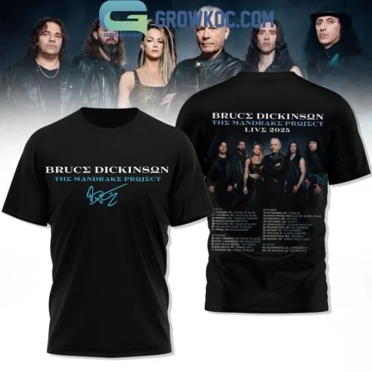 Discover Bruce Dickinson The Mandrake Project Live 2025 Shirt