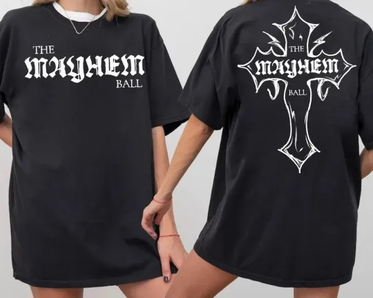 Discover Ld Ga Tour T-Shirt Pop Music Lover Double Sided T-Shirt