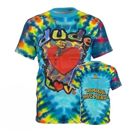 Discover Mick Foley Dude Love AOP 3D Shirt Polyester Multicolor Unisex S-5XL