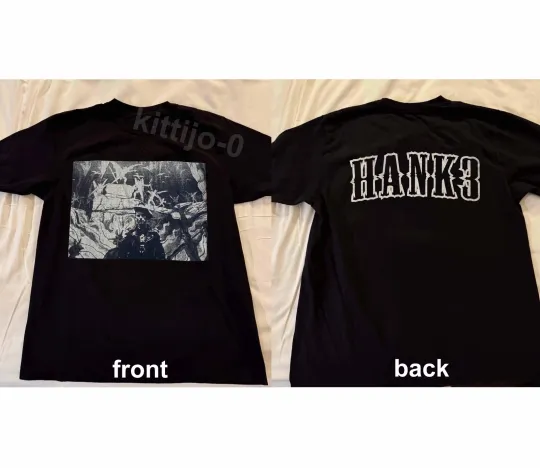 Hank Williams III Devil Misfits Vintage Double Sided T-Shirt