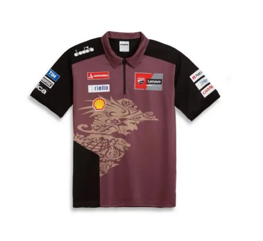 Discover DUCATI Diadora Corse GP25 Replica MUGELESS POLO T-Shirt MOTOGP Marquez Pecco