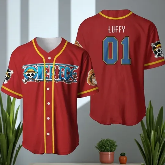 Discover Personalized Cartoon Pirates Baseball Jersey for Men & Women