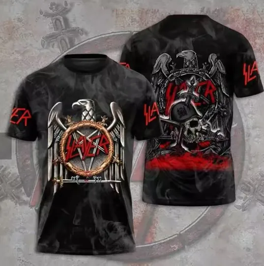 Slayer band 3D Print All Size T-shirt For Men Women