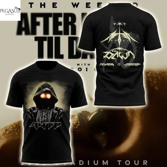 Discover Weeknds After Hours Til Dawn Tour 2025 3D T-Shirt