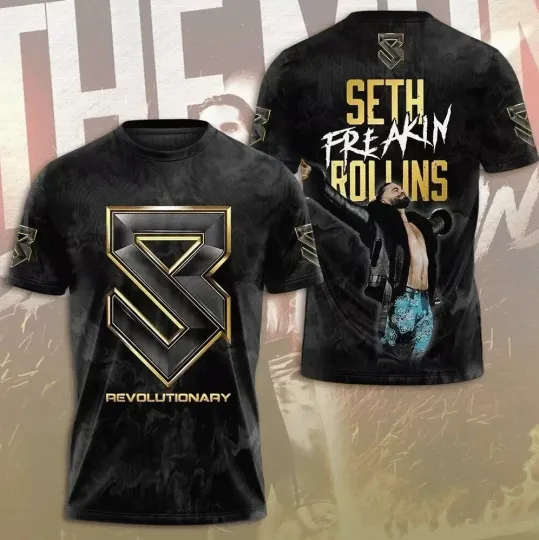 Wrestling Entertainment Revolutionary Seth Rollins 3D All Over Print Shirt