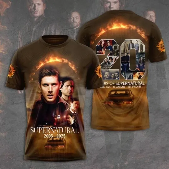 Supernatural 3D Shirt Gift For Fan Twoside