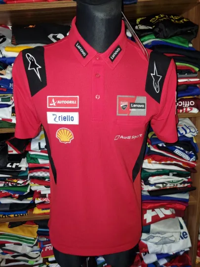 Discover New Ducati MotoGP Team Polo Jersey Size S Shirt Crew (P3)