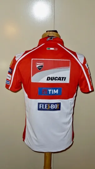 Discover 2017 Ducati Motogp Team Issue Polo Shirt, Dovizioso 04 / Lorenzo 99