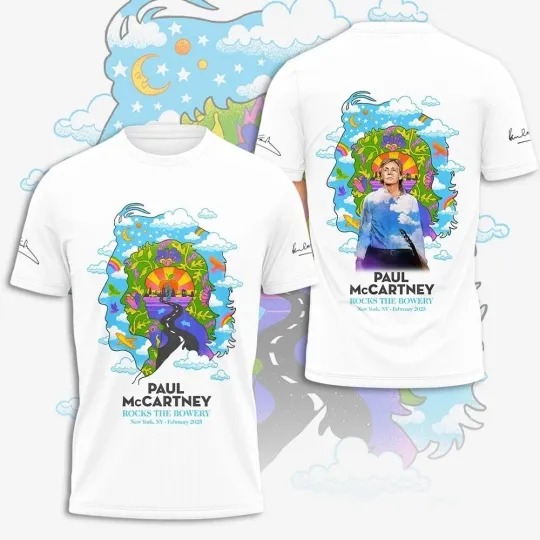 P mccartney 3D shirt tour 2025 Gift fOR FAN