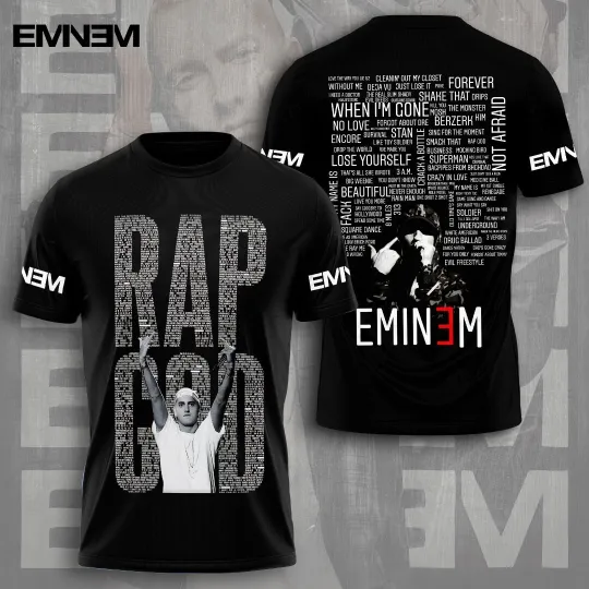 Eminem Rap God Twoside 3D Shirt