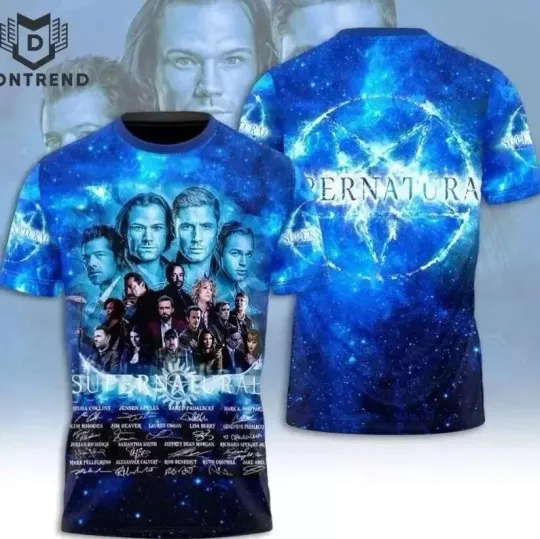 Supernatural Movie Twoside Full Size Tee 3D Shirt 20Th