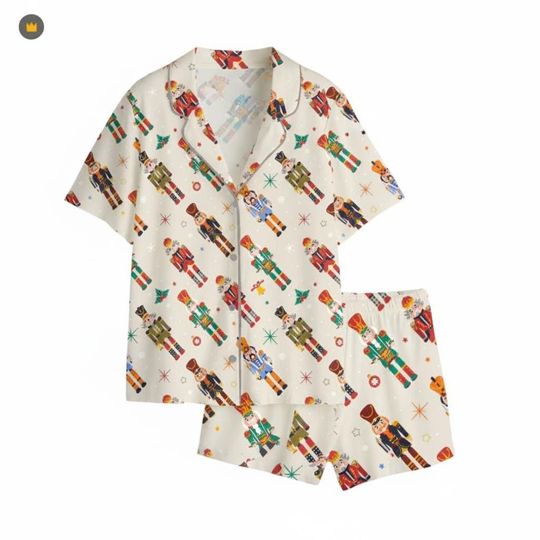 Nutcracker Christmas Pajama Set with Pocket