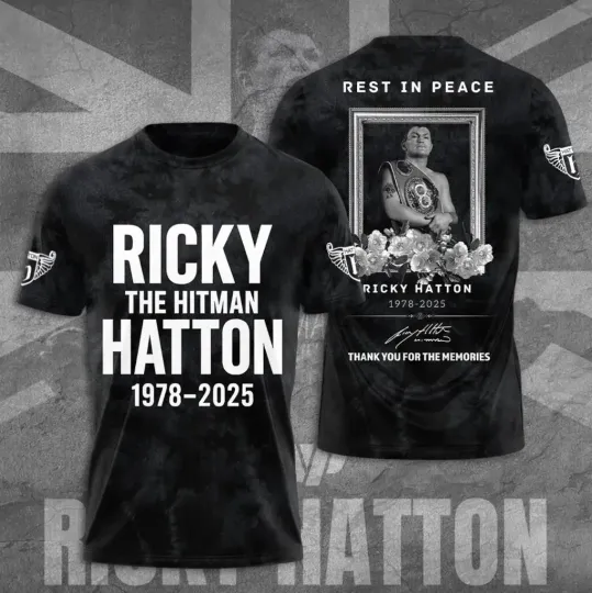 Discover Ricky Hatton The Hitman 1978-2025 Thank You T-Shirt