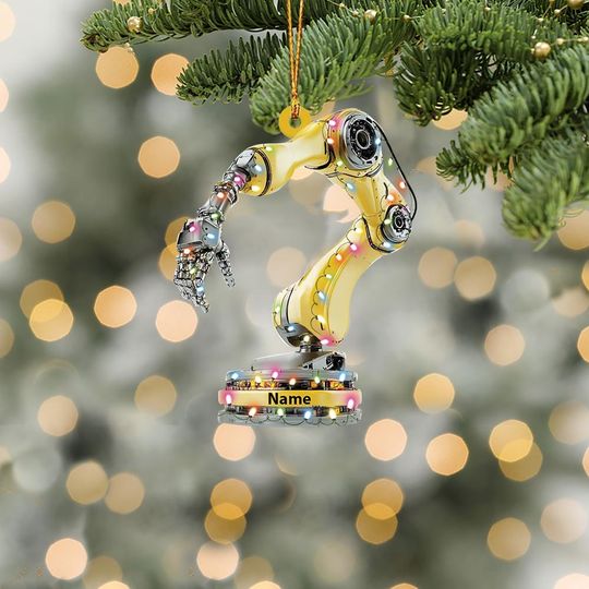 Discover Personalized Industrial Robotics Ornament, Robotics Christmas Ornament, Robotic Welding Ornament, Engineer Ornament Xmas Gift TD-1117-1IUH
