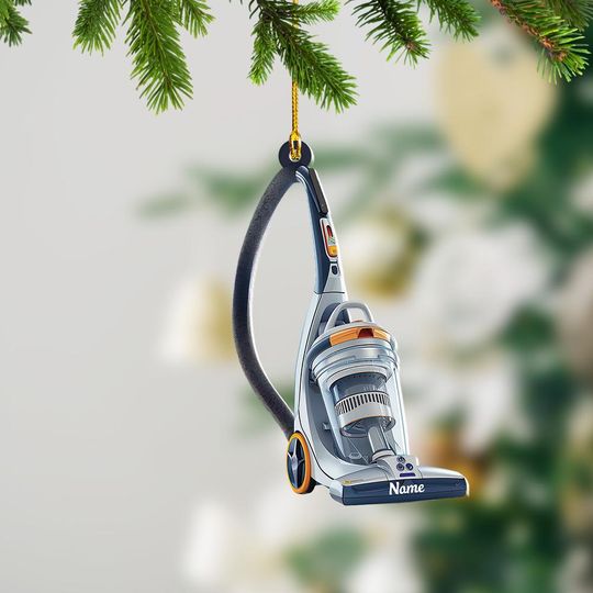 Vacuum Cleaner Christmas Light Ornament, Christmas Tree Decor, Loved Vacuum Cleaner Ornament, Xmas Hanging Ornament Gift
