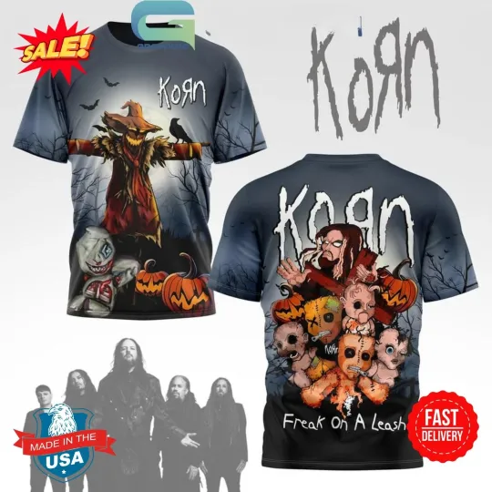 Korn Freak On A Leash In Fall Season 3D T-Shirt