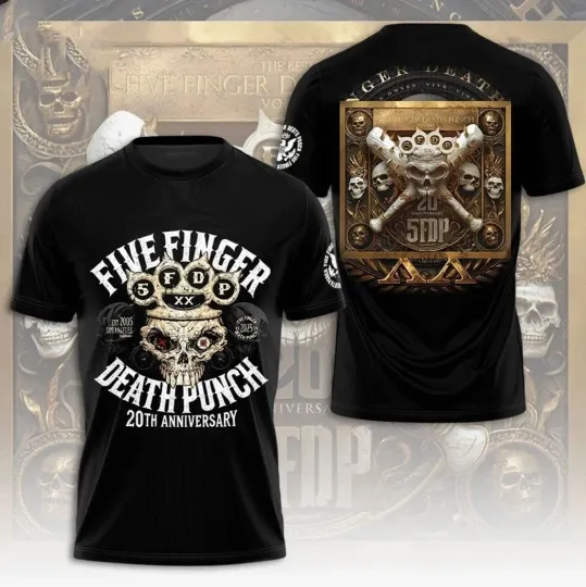 Five Finger Death Punch 20th Anniversary 3D T-Shirt
