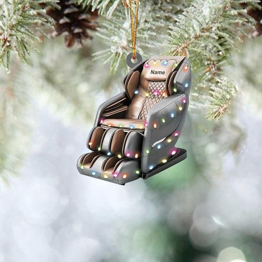Discover Personalized Massage Chair Ornament, Massage Chair Christmas Ornament, Recliner Chair Ornament, Massage Theraphy Ornament Gift TD-1112-UDMN