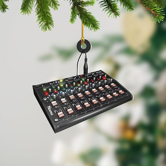 Digital Audio Mixer Christmas Ornament, Xmas Tree Decor, Loved Digital Audio Mixer Ornament, Christmas Ornament Gift