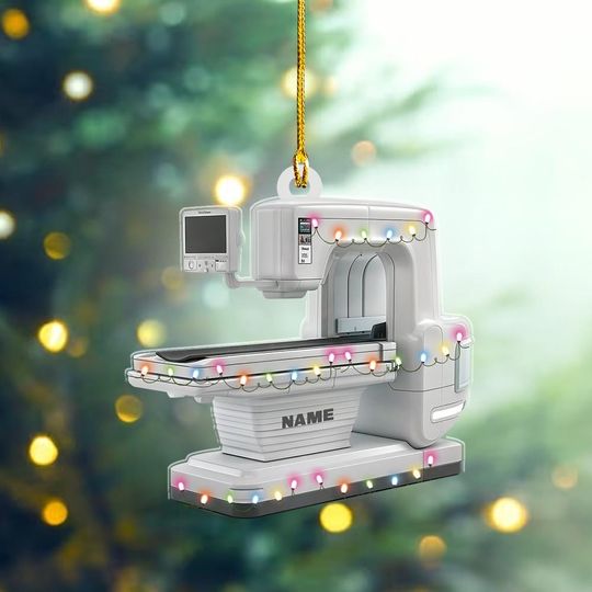 Discover Personalized Xray Scan Machine Ornament, Radiologist Christmas Ornament, Radiology Ornament, Xray Tech Ornament, RAD Tech Gift ID-1120-YUM0