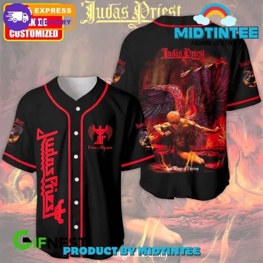 Judas Priest Sad Wings of Destiny Baseball Jersey Custom Name