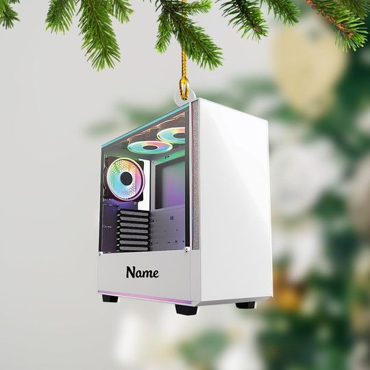 Gaming Computer Christmas Ornament, Christmas Tree Decor, Loved Gaming Computer Ornament, Hanging Ornament Gift