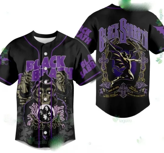 Black Sabbath Jersey 3D Shirt Unisex Gift Love Is Life Hate Is Living Death