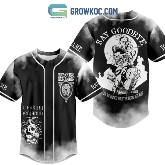 Discover Breaking Benjamin Say Goodbye As We Dance Personalized Baseball Jersey
