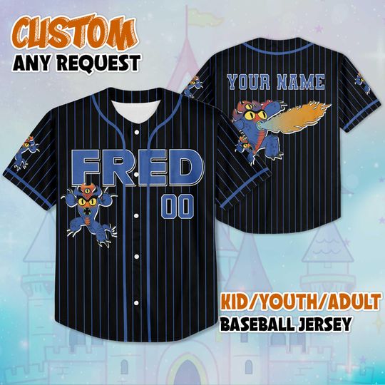 Personalized Fred Baseball Jersey, Custom Big Hero 6 Shirt, Disney Dragon Outfit