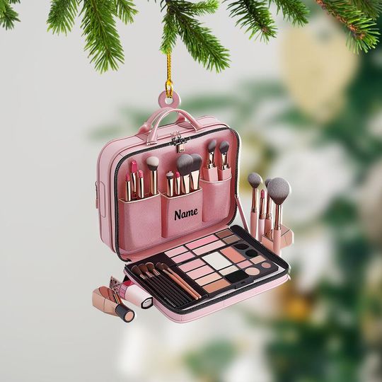 Discover Makeup Bag Ornament, Makeup Artist Christmas Ornament Gift, Make Up Ornament For Girls, Christmas Gift For Children TD-1015-WX5U