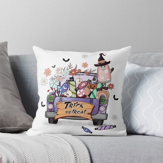 Discover Creep It Real Sublimation Funny Halloween Pillow