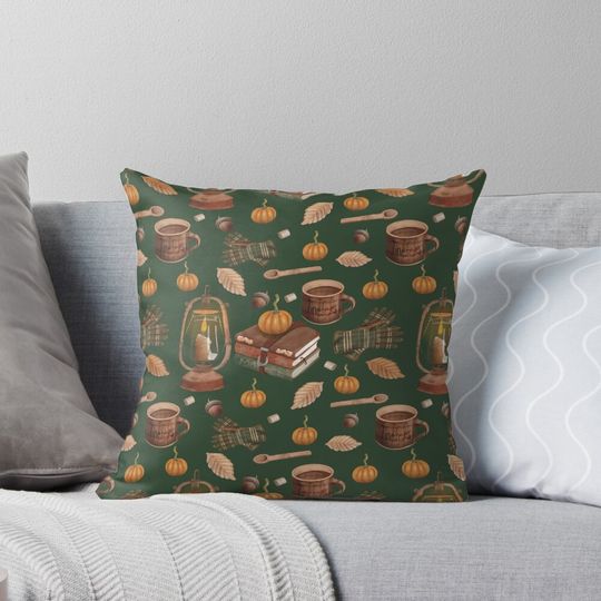 Discover Autumn breakfast motif Pillow
