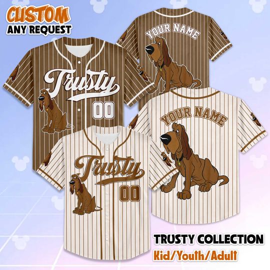 Discover Personalized Trusty Baseball Jersey, Custom Lady and the Tramp Shirt, Lady and the Tramp Baseball Team Outfit, Gift for Fans