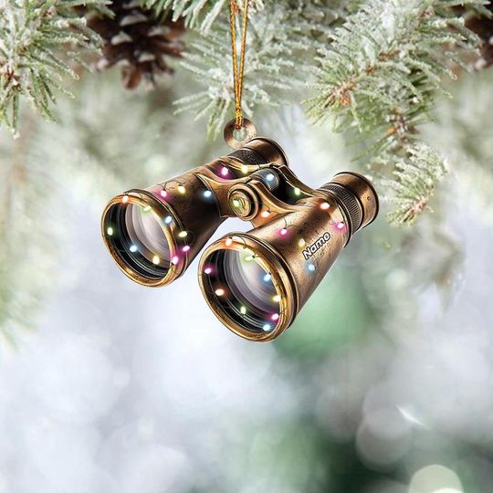 Discover Personalized Binoculars Christmas Ornament, Binoculars Hanging Ornament, Binoculars Holiday Ornament, Binoculars Lovers Gift TD-1107-K2GA