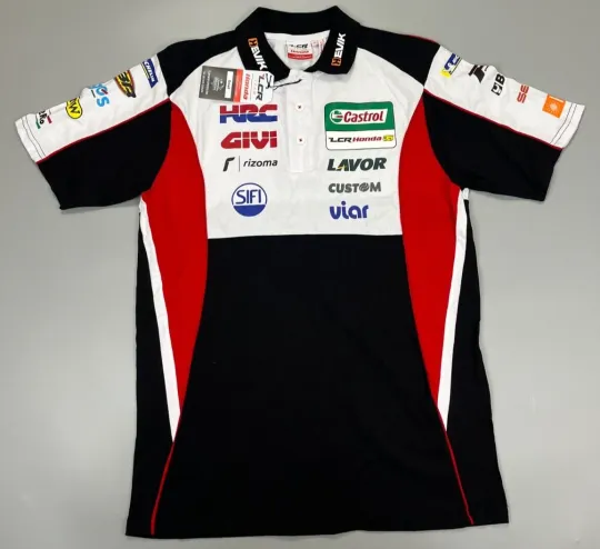 Discover LCR Honda HRC MotoGP Racing Official Team Polo T Shirt Size S Small