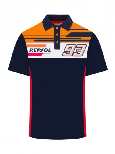 Discover GENUINE HONDA MOTOGP MARQUEZ REPSOL POLO TSHIRT SHIRT