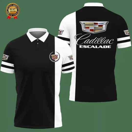 Discover Cad*illa*c Cars Racing Casual 3D Polo, Men and Women Full Size S-5XL