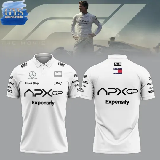 Discover F1 The Movie 2025 APXGP Polo Shirt Size S-5XL