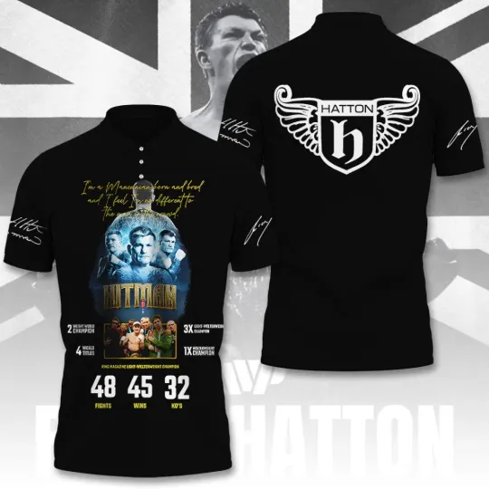 Discover Ricky Hatton Hitman 3D Polo Shirt Size S-5XL