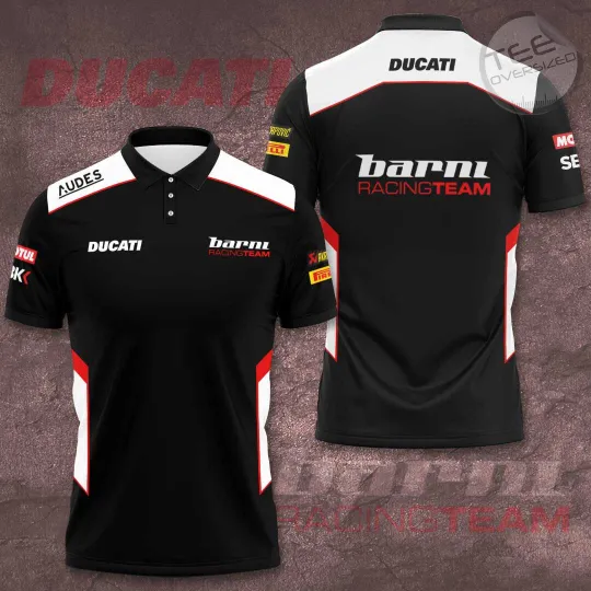 Bar*ni Racing Team Polo 3D T-shirt, MotoGp Apparels
