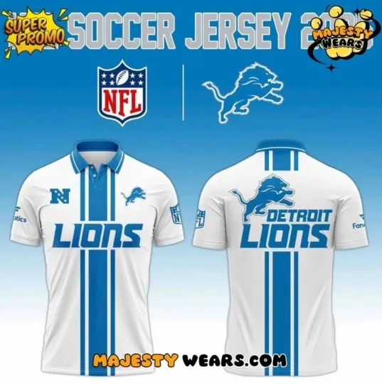 Discover Detroit Lion football 2025 Football X Football Polo Shirt Size S-5XL