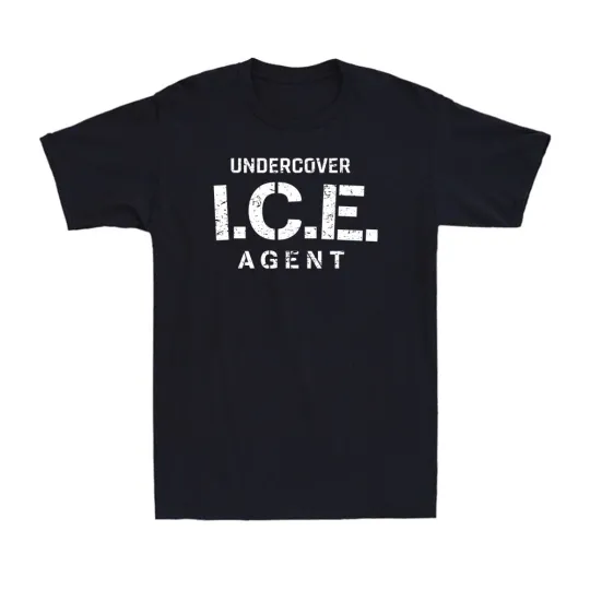 Discover Funny Immigration T-Shirt for Undercover ICE Agent Patriotic Men's T-Shirt