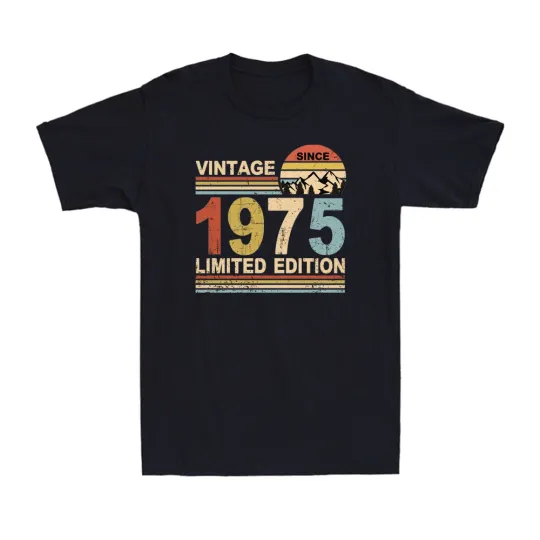 Discover Vintage 1975 50th Birthday Limited Edition Men's Short Sleeve T-Shirt