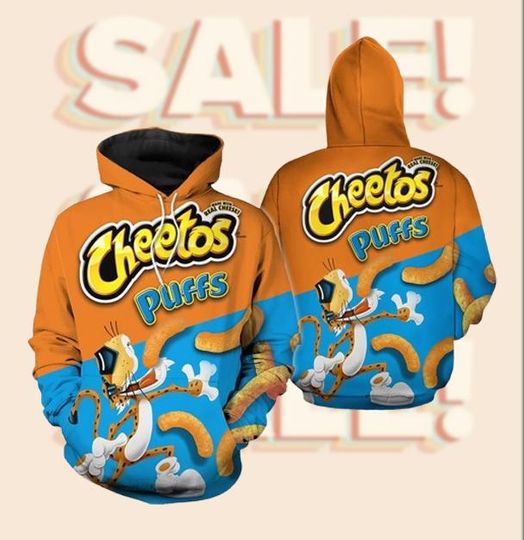 Discover Snack Hoodie 3D, Food Print Hoodie Pullover, Funny Chips Hoodie, Cartoon Junk Food Sweatshirt, Unisex Streetwear 3D Hoodie Gift