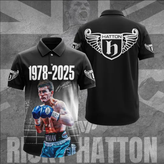 Discover Ricky Hatton 1978-2025 Thank You Polo Shirt