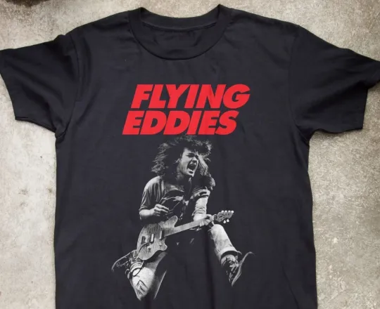 Discover Rare Eddie van Flying Black Unisex T-shirt Size S-5XL