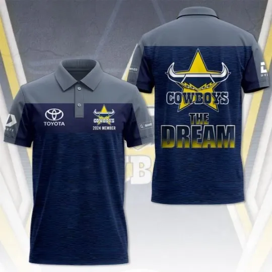 Discover North Queensland Cowboys 3D Polo Shirt