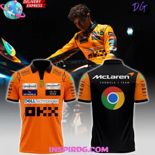 Discover 1McLaren 1Formula 1 x Google Chrome Polo Shirt