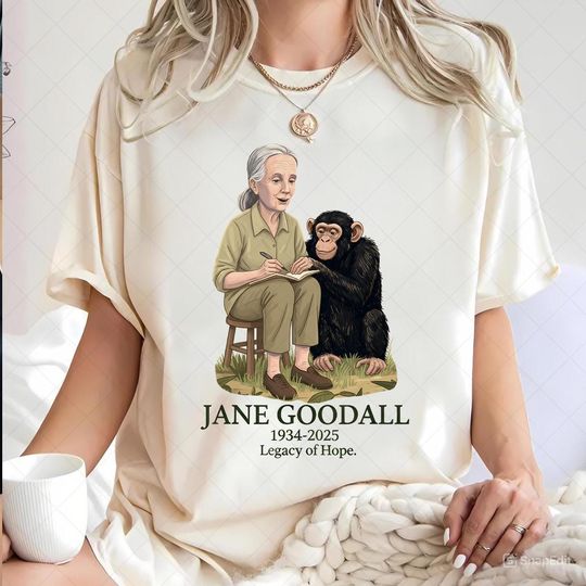 Discover What you do makes a difference, Rip Jane Goodall Png, Jane Goodall Png, Remember Jane Goddall, Thank You Jane, Digital Download